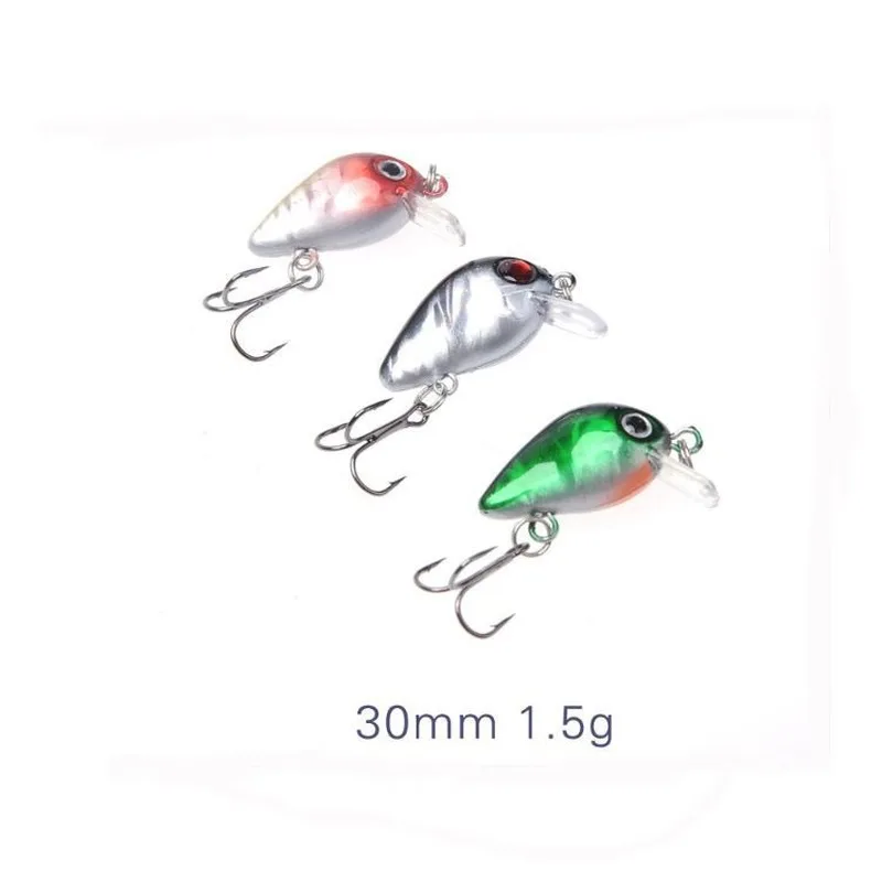 Pez de plástico de 10 colores, 1,5g, 3cm, cebo de simulación, cebo falso, herramientas de pesca en todas las áreas del agua, cebo biónico, cebo para peces pequeños - imagen 4