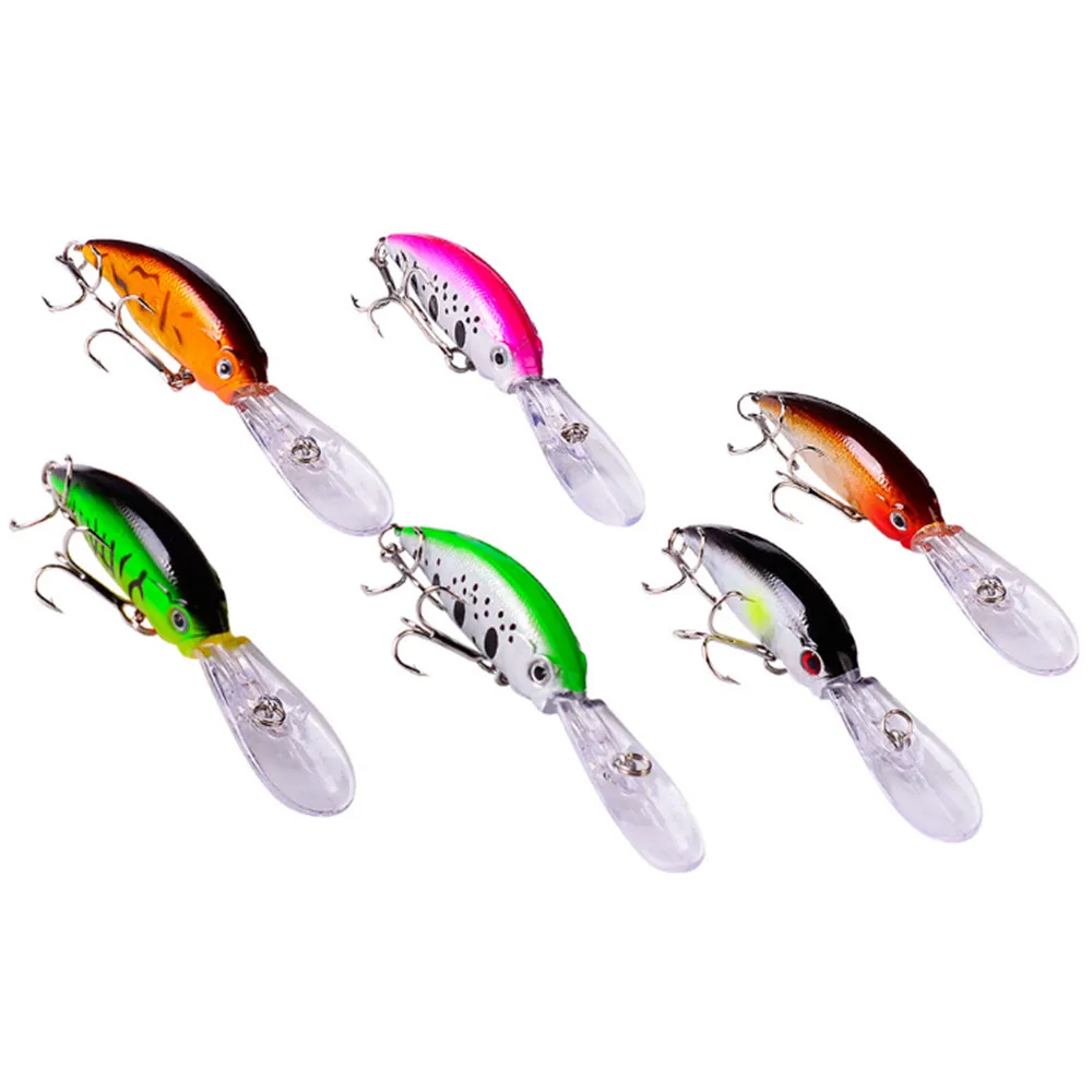 Señuelo de Pesca flotante para pececillos, cebo duro de plástico Wobbler, Crankbait, ojos 3D, carpa, Lucio, aparejos de Pesca, 8g/10cm, 1 ud. - imagen 2