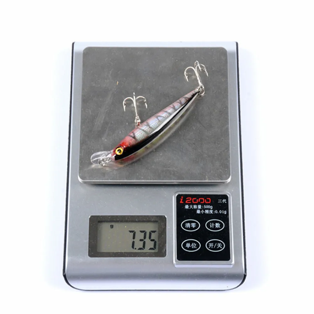 Señuelo de Pesca Minnow Wobblers, 9cm, 7,3g, Pesca de curricán Artificial, ojos 3D, cebo duro Crankbait, carpa, aparejos de lubina, 1 ud. - imagen 5