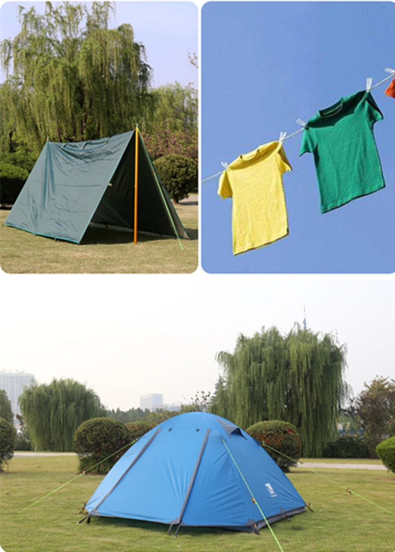 Disfrute de aventuras al aire libre con equipo de campamento versátil