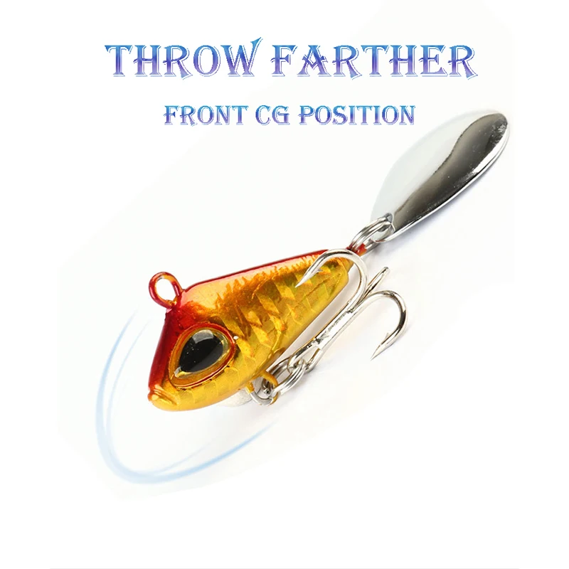 Señuelo de pesca de 6/11/18/22g VIB Crankbaits Wobble: The Ultimate Spin Jig Spinner, señuelos para pesca en agua dulce y salada, 1 unidad - imagen 2