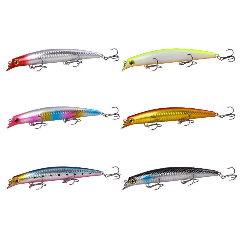 Señuelos de pesca Minnow, 12,5 cm, 14g, cebo Popper, cebo Artificial duro, Jigbait Topwater, Wobblers, Lucio, perca, aparejos de pesca, 1 ud. - imagen 3