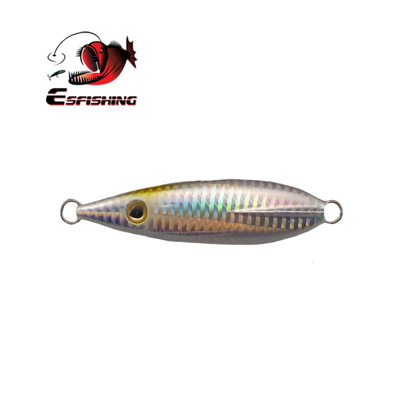 ESFISHING-Cebo giratorio de 60g, aparejos de Pesca dorados/plateados, cuchara, señuelos duros de Metal, lentejuelas, Paillette de ruido - imagen 3