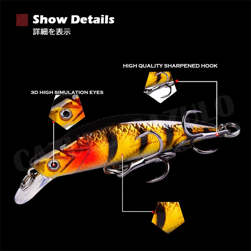 Señuelo De Pesca De pececillo hundido, Accesorios De Pesca, peso artificial, 6g, 6cm - imagen 4