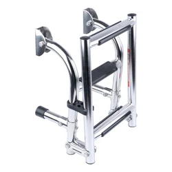Escalera de popa de acero inoxidable – Plegable y extraíble