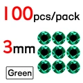 3mm Green 100pcs