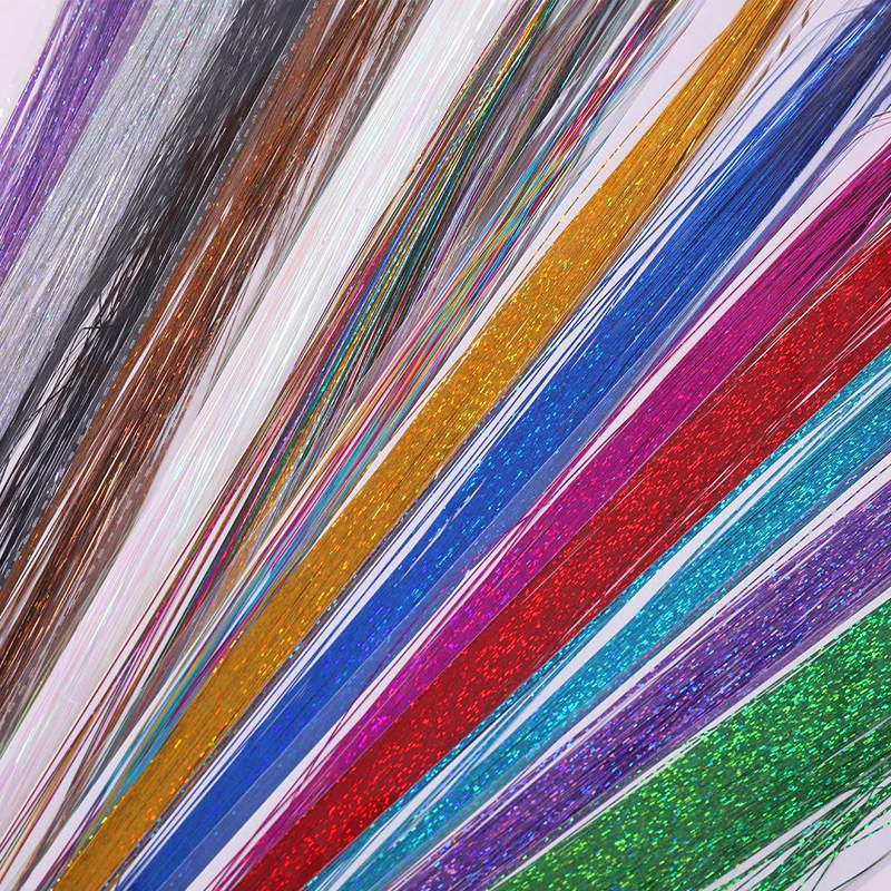 Consolador con brillo para pesca con mosca, 12 bolsas, cuerpo de Ninfa, 12 colores combinados, de cristal brillante oropel, materiales de pesca con mosca - imagen 2