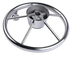 Volante náutico acero inoxidable 11 pulgadas con perilla para yate