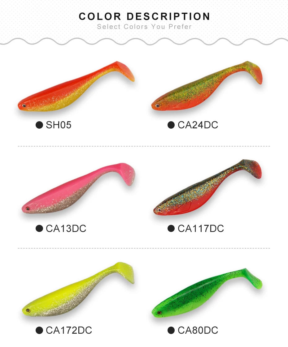 Cebo de pesca KESFISHING Scot Shad 175mm suave señuelo grande trucha accesorios de pesca pesca venta - imagen 5