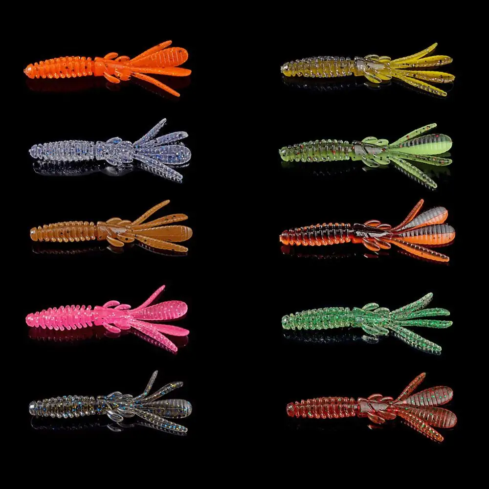 SUNMILE-Señuelos blandos para pesca de camarones, cebos artificiales Iscas de 6,5 cm/2g, Crankbait Leurre Louple para perca, lubina, cebos de pesca - imagen 4