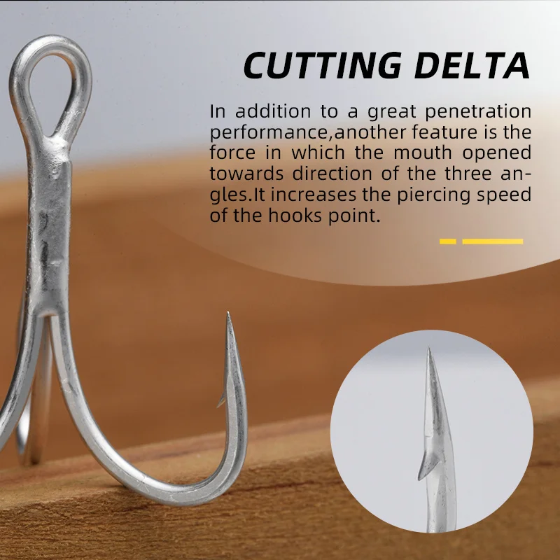 BLUX-señuelo de pesca de agua salada, anzuelos agudos fuertes, 4 #6 #8 #10 #10 unids/lote, de estaño mate, aparejos de pesca afilados - imagen 5