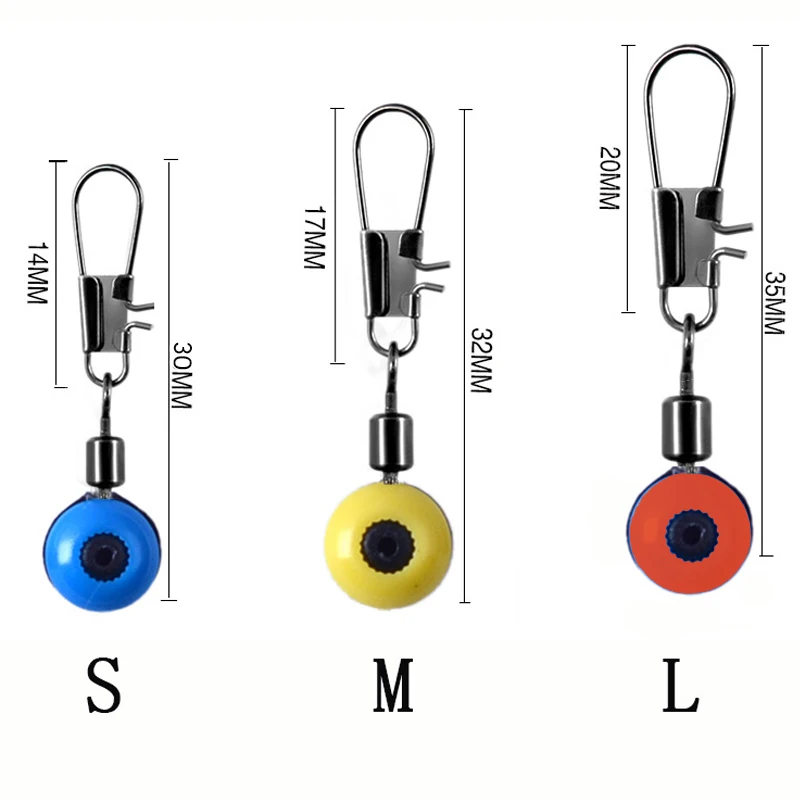 Simpleyi-conector de flotador de pesca, 20 piezas, granos espaciales, giratorio, suministros de pesca con caja, herramienta de aparejos de pesca - imagen 2