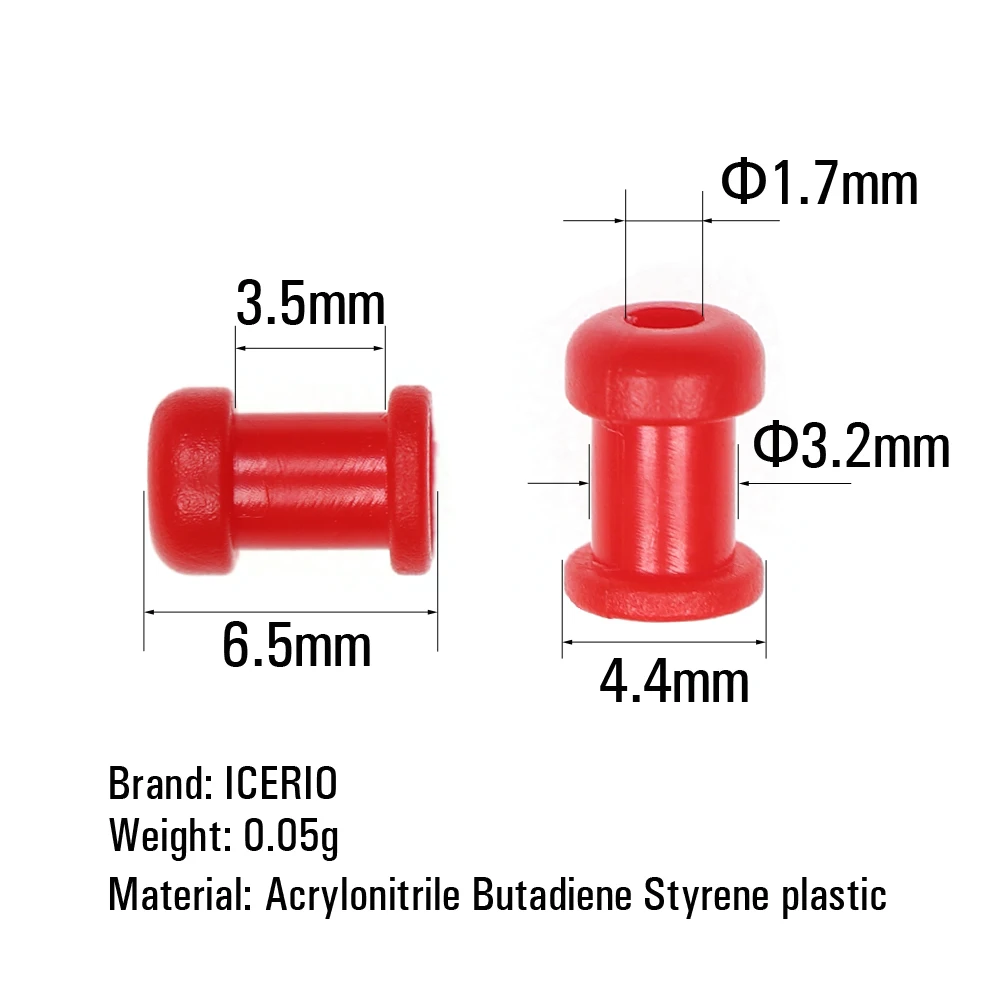 ICERIO-piezas de deslizamiento de pesca de agua salada, faldones de silicona y amarre de goma, piezas fijas, accesorios de señuelo, 20/50 Uds. - imagen 2