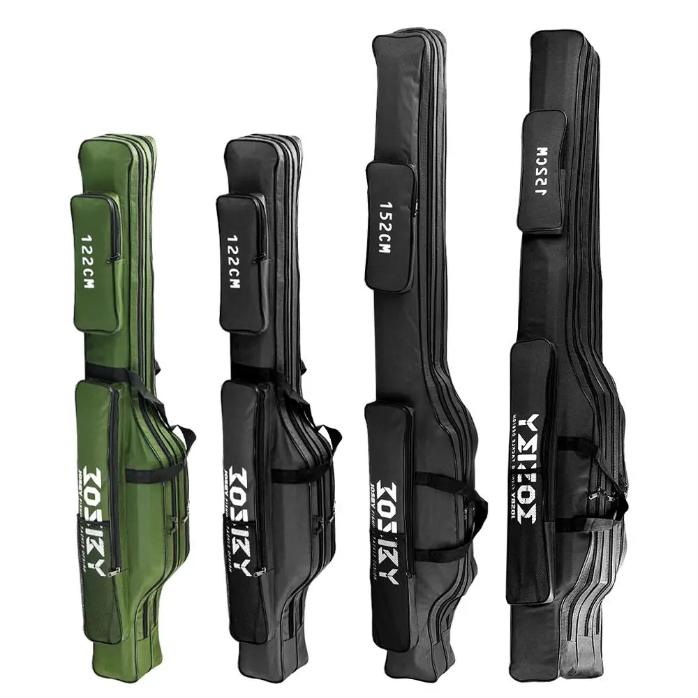 Bolsas de pesca portátiles, estuche para aparejos de pesca, bolsas multifuncionales para caña de pescar, 60CM, 122CM, 152CM, 182CM, 2/3 capas, bolsa de gran capacidad - imagen 3
