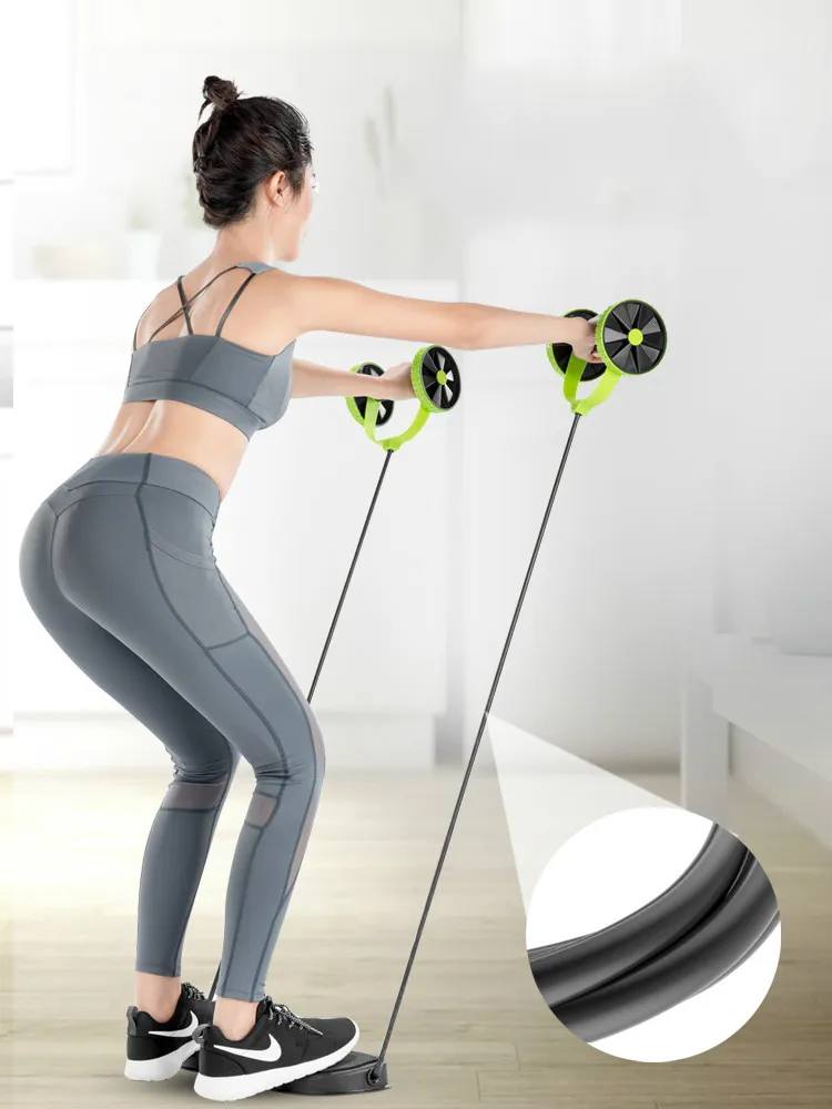 Rodillo Abdominal multifuncional, ejercicio en casa, entrenador muscular Abdominal, equipo de Fitness, mantiene las ruedas en forma - imagen 3