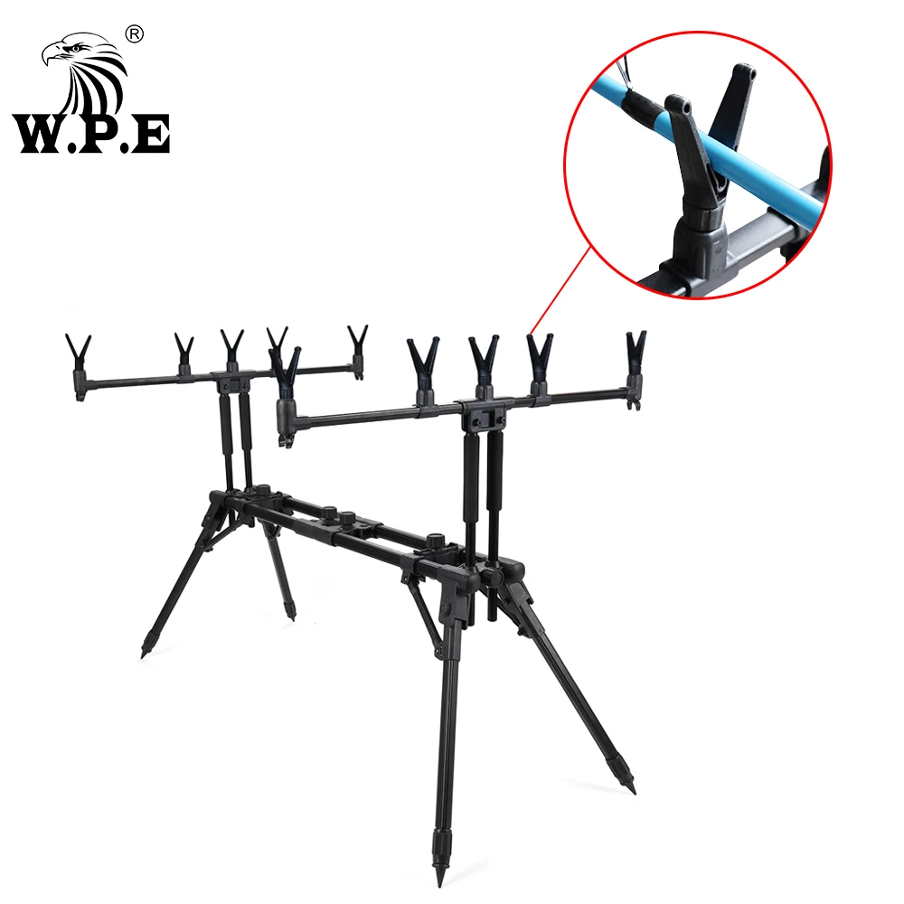 W.P.E-Cabezal de soporte para caña de pescar, soporte para caña de pescar en forma de V, aparejos de pesca de carpa, 2 unids/lote - imagen 3