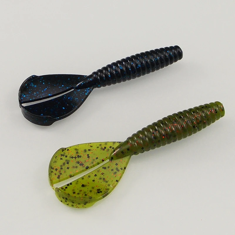 KESFISHING-Cebo de lubina de doble cola, cebos artificiales de silicona suave, 90mm, 6,4g - imagen 4