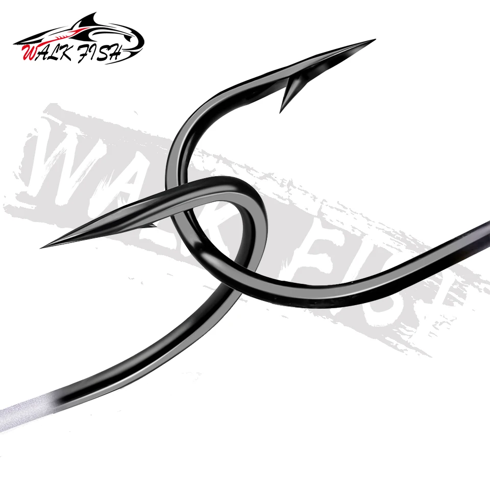 WALK FISH-señuelo de pesca con cabeza plomada, anzuelo de 5g, 6,5g, 8,5g, 12g con cucharas de hoja Salix, anzuelos de gusano giratorios que se hunden, 2 unids/lote - imagen 3