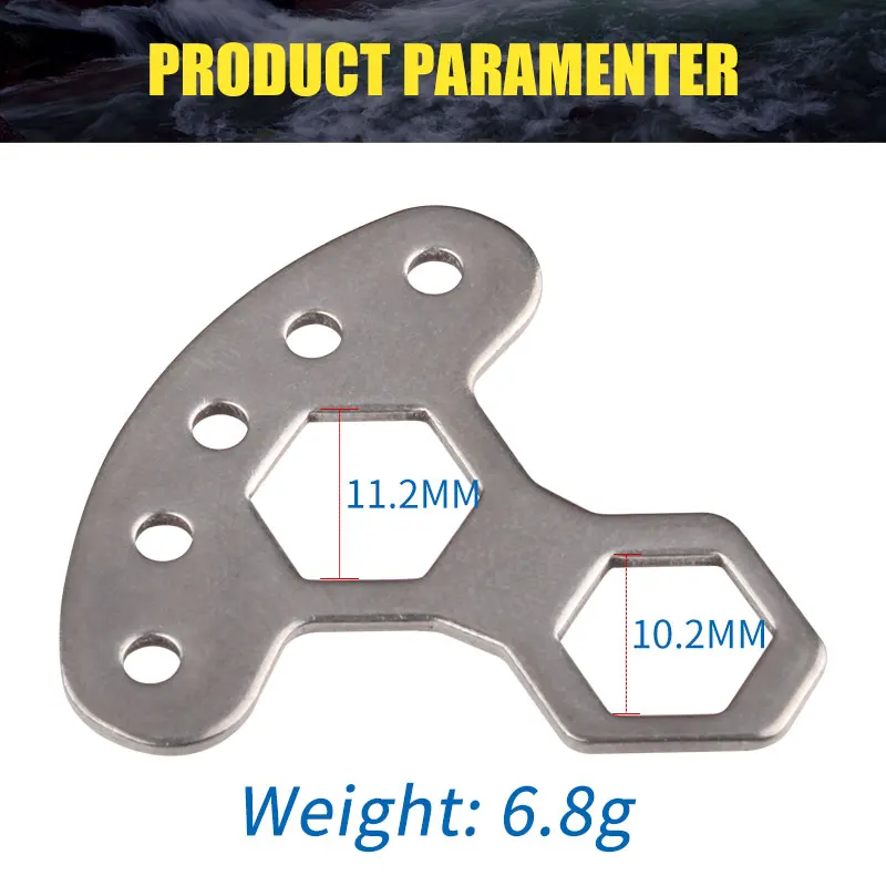 Kawa1pc herramienta de carrete de pesca portátil, mango de carrete de pesca M7/M8, herramienta de extracción de tornillo, perilla de mango, tapas, herramienta abierta, accesorio de carrete de pesca - imagen 2