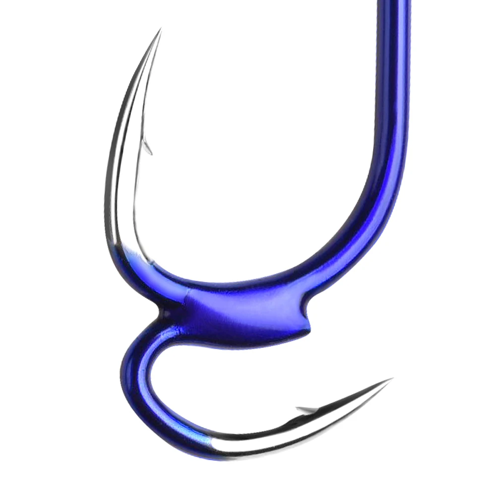 Anzuelo de pesca automático superafilado, anzuelos dobles de acero al carbono para mar, con púas, de segunda generación, 10 Uds. - imagen 3