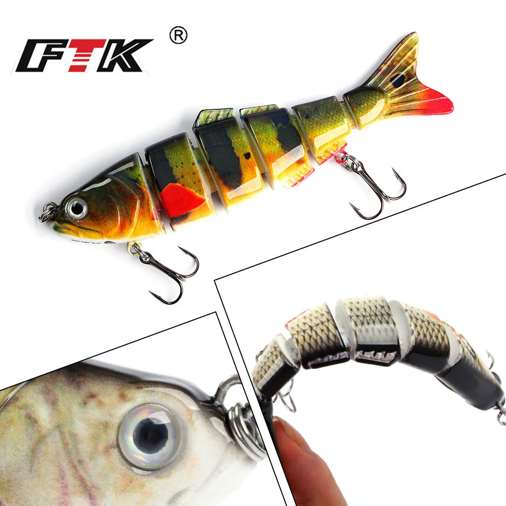 Señuelo de pesca de lápiz duro de 6 segmentos, 22g, 12cm, para lubina, Jerkbait, pececillo multiarticulado, Swimbait, Crankbait, Wobblers - imagen 3
