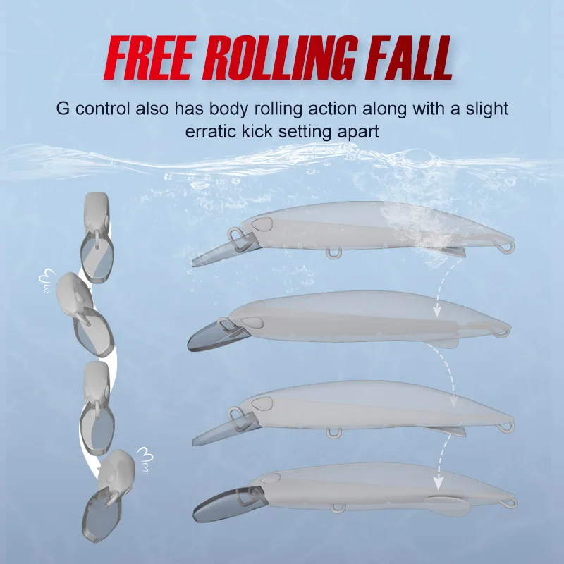 Noeby-Señuelos de pesca de pececillo de hundimiento pesado, 90mm, 46g, 110mm, 60g, cebo Artificial Wobbler de fundición larga, señuelo de pesca de agua salada - imagen 5