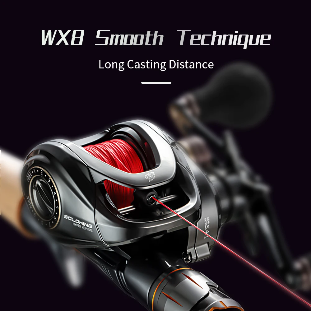 SOLOKING-sedal de pesca de 8 hebras, hilo de pesca trenzado superfuerte de 14-60LB, Material japonés, bloqueo de Color, 150M - imagen 4