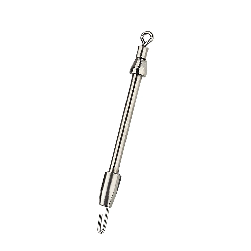 DNDYUJU conector de pesca, tubo de vaina de acero inoxidable, línea de pesca giratoria, Pin rápido, accesorios de pesca de bobinado rápido, 30/10 Uds. - imagen 5