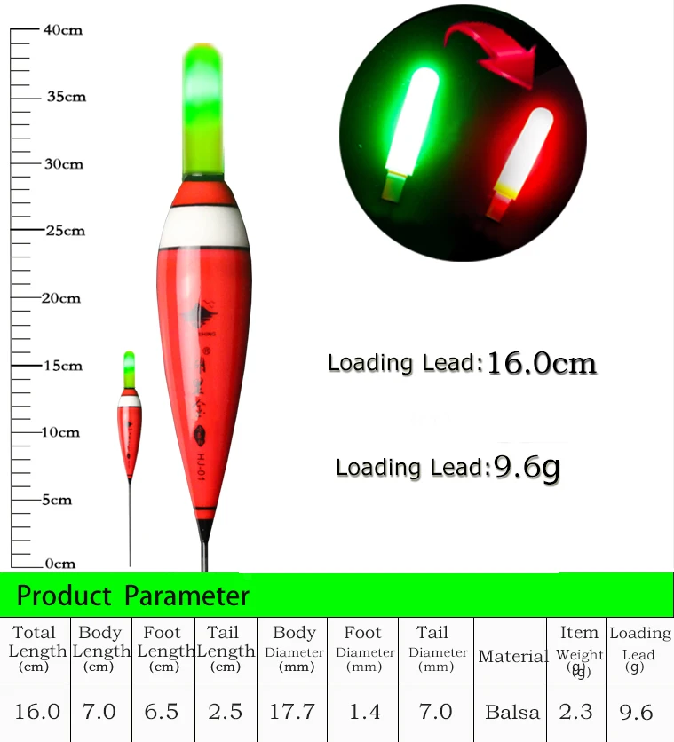 HLJFISHING-flotador de pesca con Sensor eléctrico, flotadores inteligentes, Bobbers de pesca en roca, cambios de Color cuando los peces Biats, aparejos de pesca - imagen 5