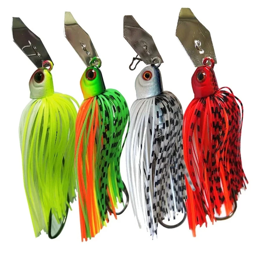 Señuelo Chatterbait giratorio con faldón – Buzzbait para lubina