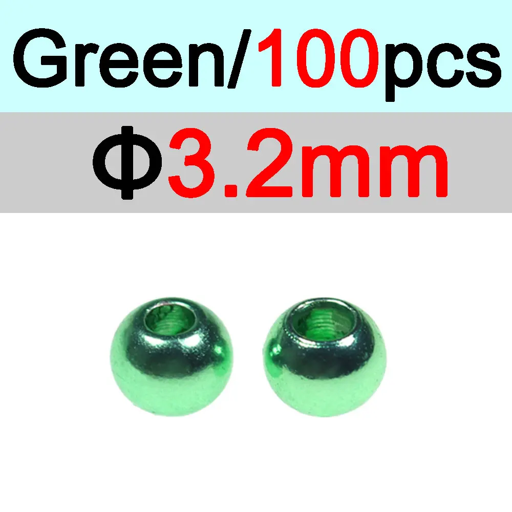 3.2mm Green 100pc