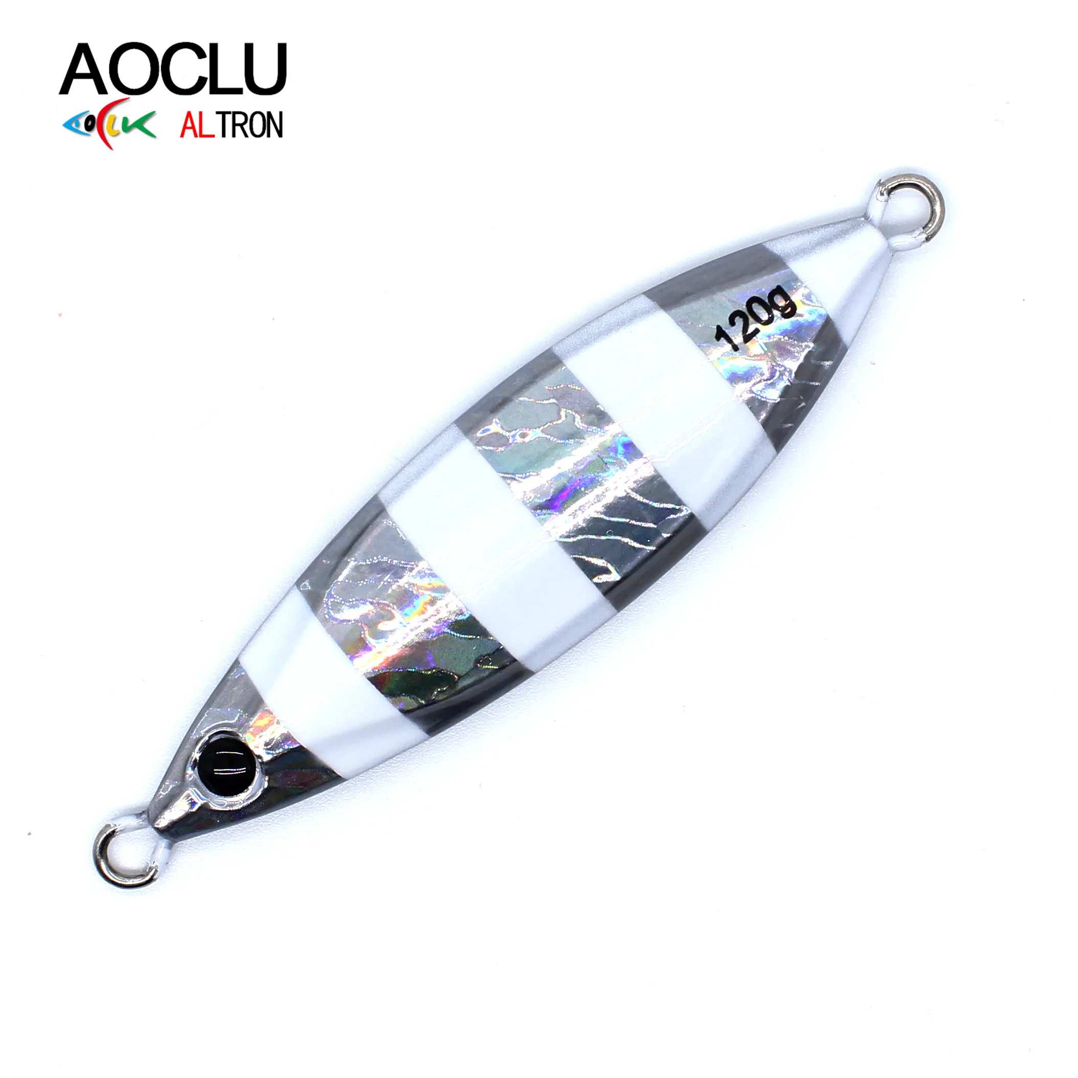 AOCLU-señuelo de pesca de hundimiento de cebo duro, barco de bajera fuerte luminoso UV, hoja de roca de playa, plantilla de Metal lenta, 5G, 15g, 40g, 80g, 120g - imagen 2