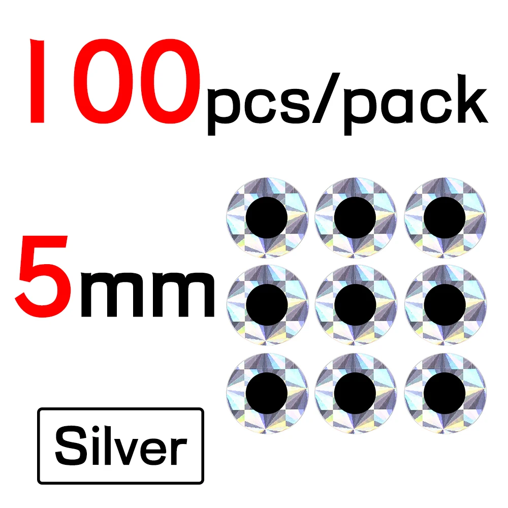 5mm Sliver 100pcs