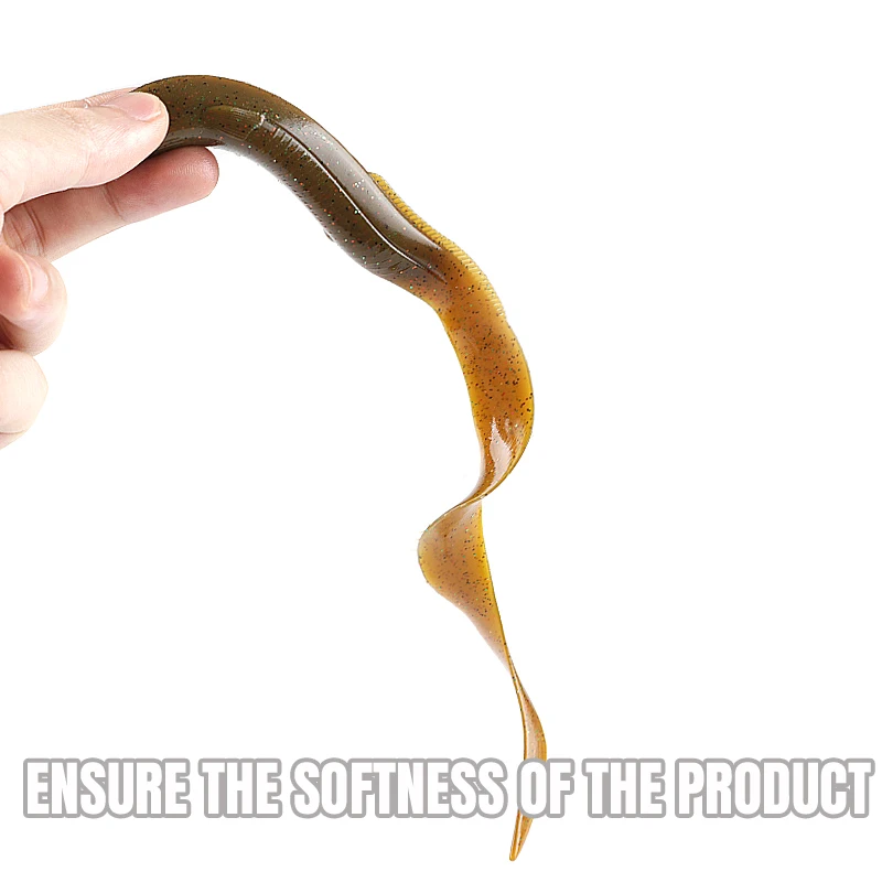 Supercontinente nuevo cebo suave de anguila caliente 20 cm/15 cm señuelo de pesca suave lubina cebo Artificial Shad Anguila Needfish aparejos de pesca - imagen 3