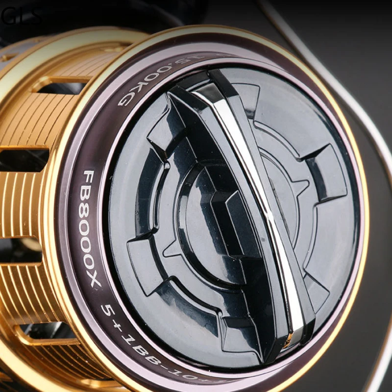 Carrete de pesca giratorio sin huecos, accesorio de Metal, Ratio de engranaje 2023: 1, balancín 5 + 1, rodamientos de bolas, novedad de 4,1 - imagen 5