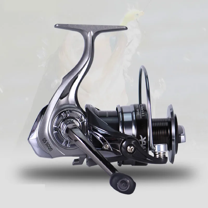 Rueda giratoria 12BB, carrete de pesca de alta velocidad, Ratio de engranaje 5,2: 1, 12kg, carretes de pesca de carpa de arrastre máximo para buque de arrastre de agua salada - imagen 2