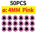 50pcs 4MM Pink