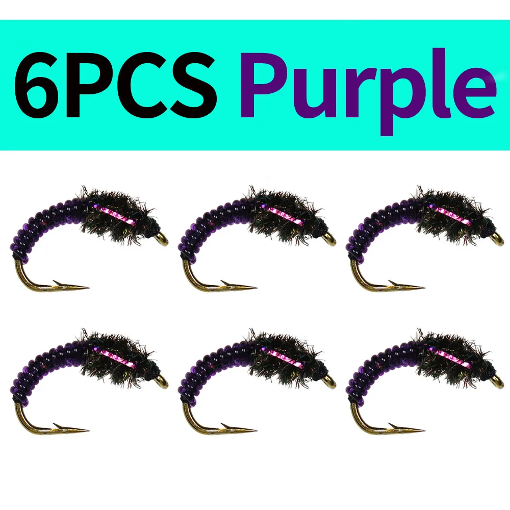 6pcs Purple