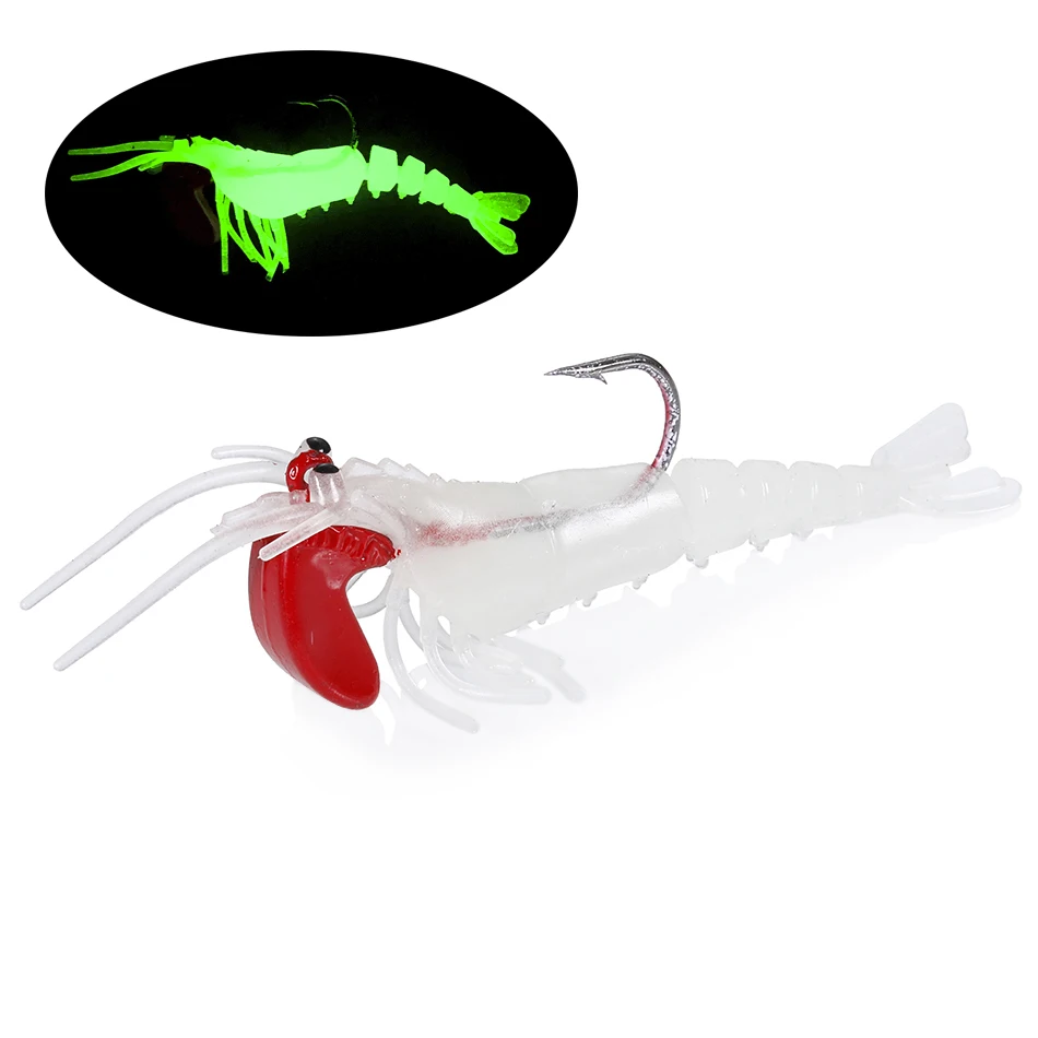 Este cebo de camarones brillante es perfecto para la pesca nocturna