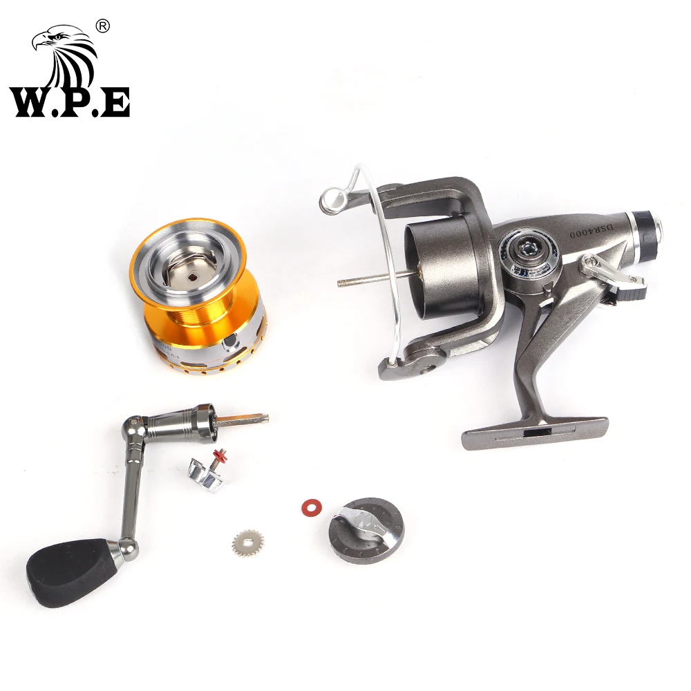 W.P.E-carrete de pesca giratorio serie DSR 4000, 5000, 6000, con sistema de arrastre delantero y trasero, rodamientos de bolas 5 + 1, 5,0: 1, 4,6: 1 - imagen 5