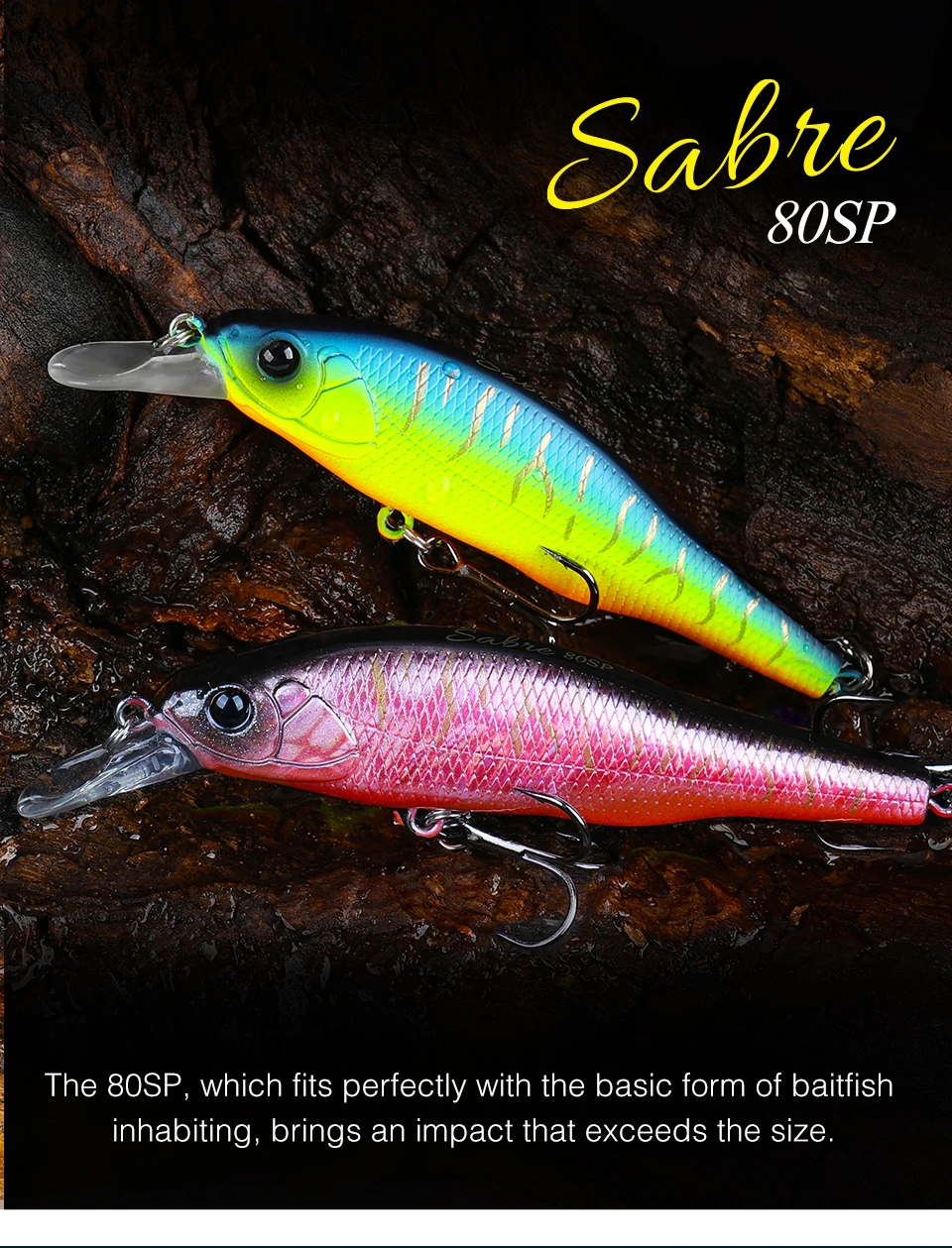 Experimente la emoción de la pesca con el carrete de cebas de sable 80sp