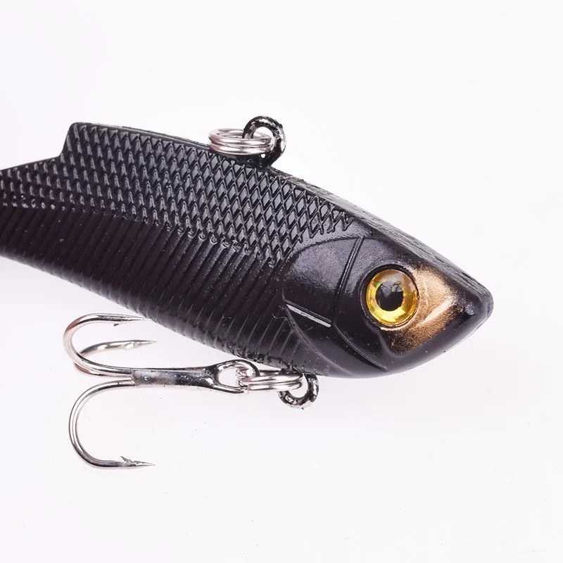 Señuelo duro de Pesca en hielo para invierno, cebo de plástico Artificial Wobbler con anzuelo triple, vibración VIB, 5,5 cm, 9,5g, 1 ud. - imagen 3