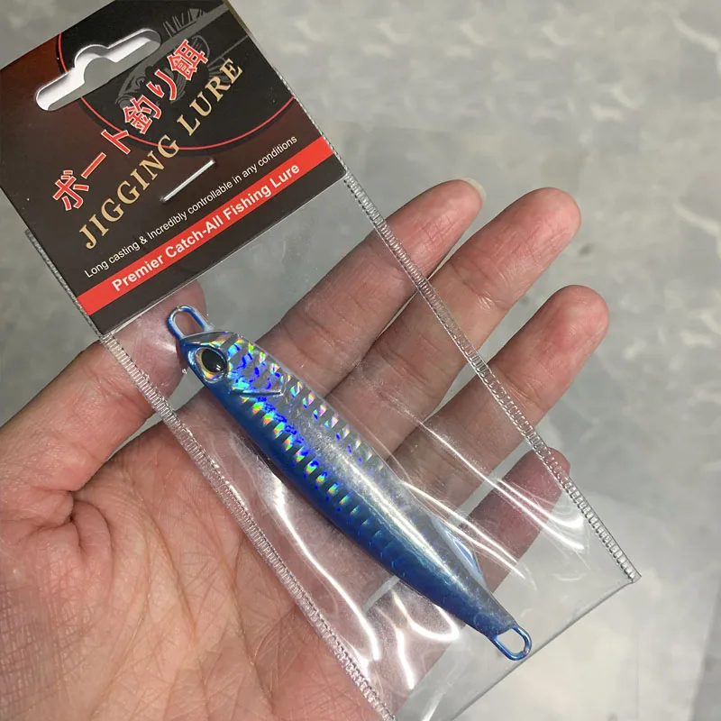 TEASER J65 14g 28g 40g 60g 80g Micro Shore Casting cuchara de Metal plantilla de hundimiento lento señuelo carpa lubina pesca en mar accesorio Crankbait - imagen 5