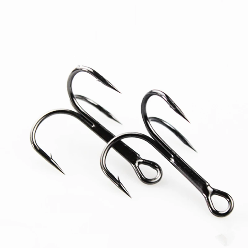 20 piezas de anzuelo afilado reforzado de tres cabezas, anzuelo de tres cabezas, cebo falso, gancho de tres garras, accesorios de pesca - imagen 2