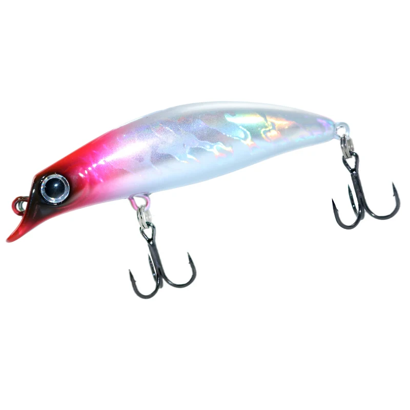 1 Uds. Cebo duro de diseño japonés, señuelo de pesca en agua salada, 75mm, 7g, pececillo flotante para pargo, suelo, lubina, Chub - imagen 5