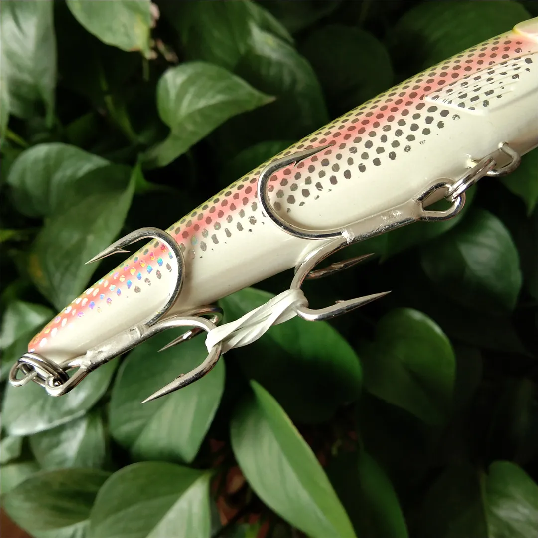 NOEBY 2 uds 14cm 53g 16cm hundimiento lento señuelo de pesca de curricán Minnow Wobbler cebo duro accesorios de aparejos de pesca artificiales - imagen 3