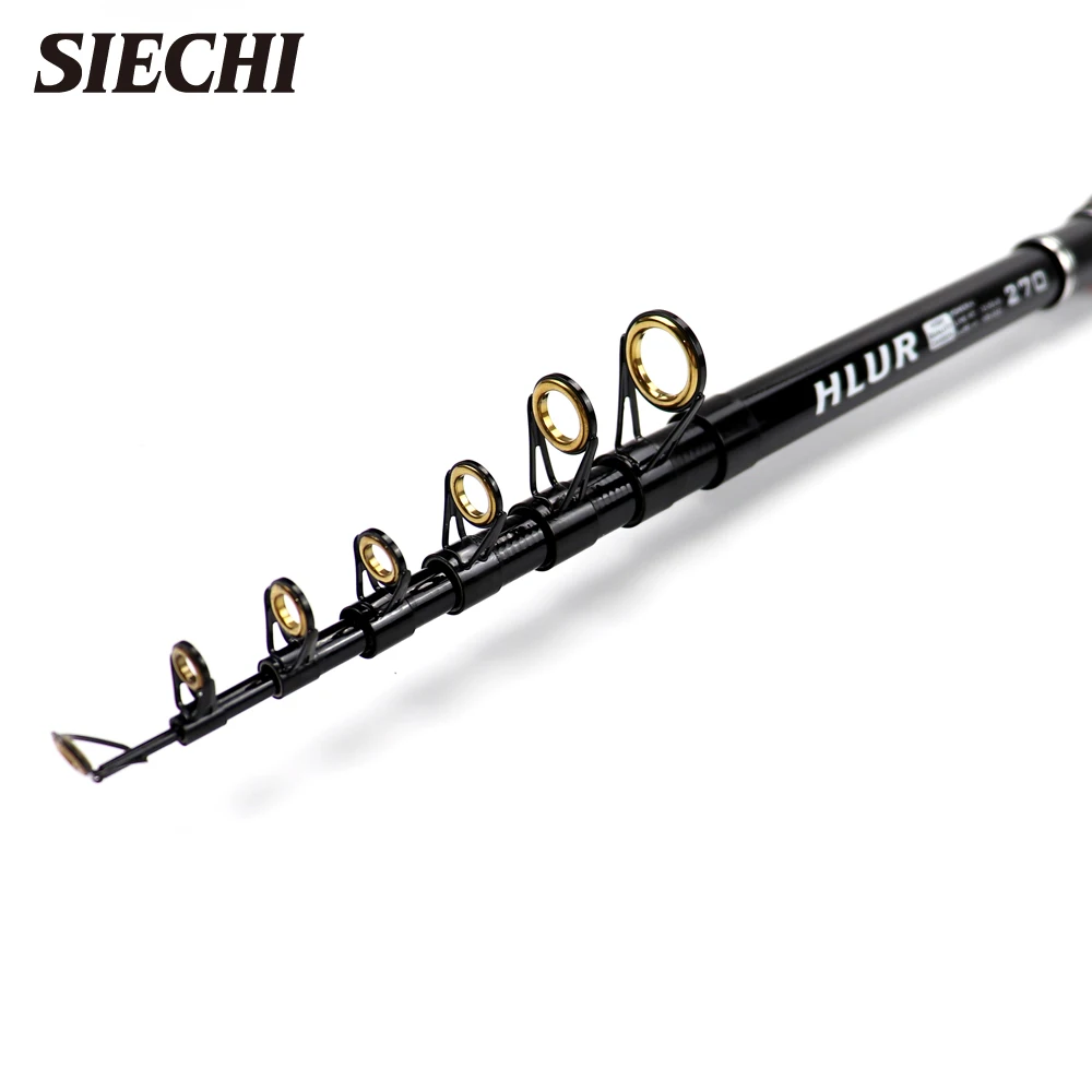 SIECHI-caña de pescar con mosca, accesorio telescópico de carbono, portátil, ultraligera, superdura, ultracorta, para pesca en el mar - imagen 4