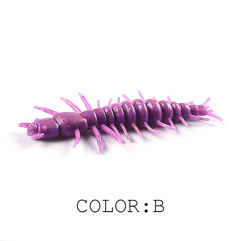 Zaza Larva-señuelo suave de 75mm/50mm, Swimbaits flotantes de agua dulce, cebo suave de silicona, gusano para pesca, novedad de 2021 - imagen 3