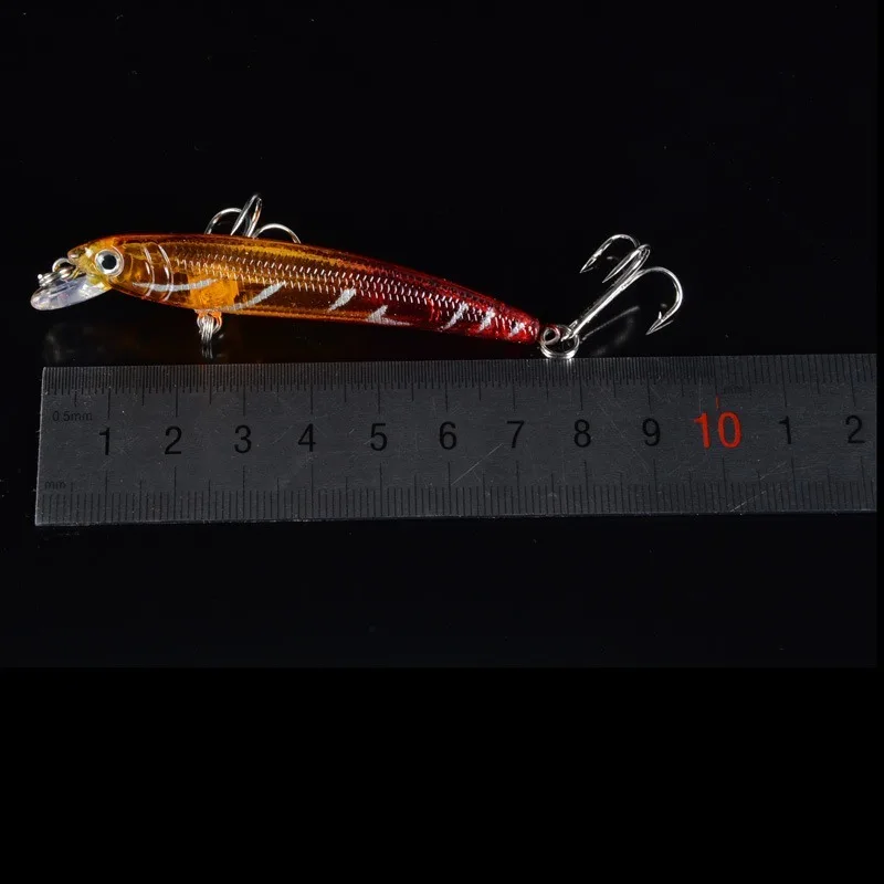 Señuelo de pesca de pececillos de calidad, 1 piezas, 5,6g, 7,5 cm, Crankbait duro, Wobblers, Jerkbait flotante Artificial, carpas Isca - imagen 4