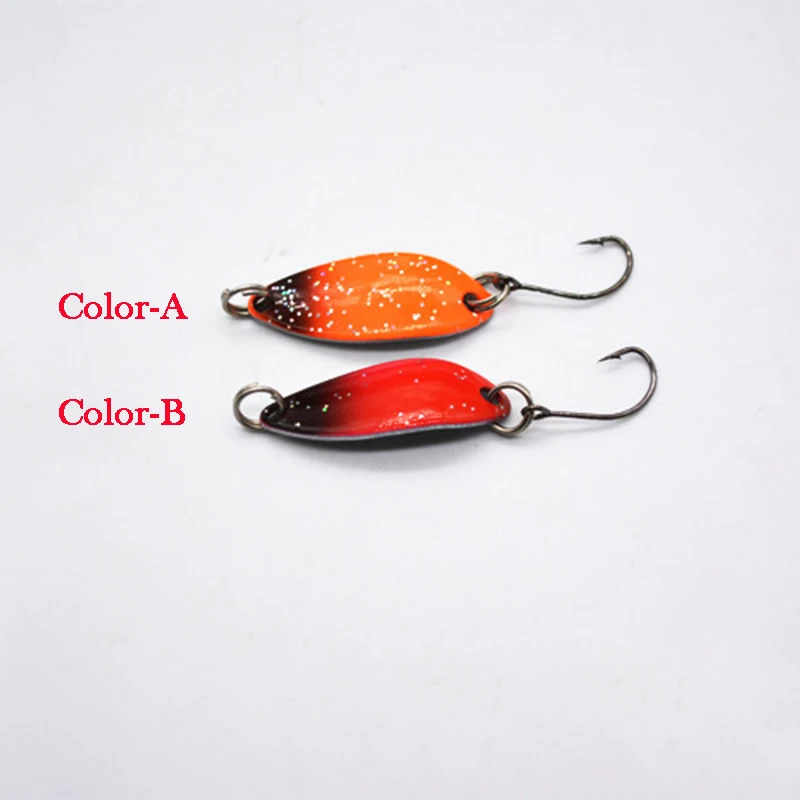 Cebo duro, señuelo de cuchara de metal, cebo artificial con lentejuelas, anzuelo de pesca, agua dulce, perca, Lucio, 33mm, 3G, 1 ud. - imagen 2